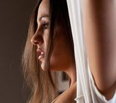 Abigail Mac Takes Off Her White Dress