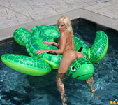 Madison Ivy - Orange G-string on Inflatable Turtle 16