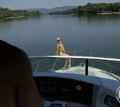 Angie Koks double fucked on the boat