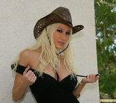 Cowgirl Gina Lynn Strips Down Naked 4