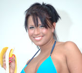 Eva Angelina Stripping, Masturbating, and Eating a Banana 18