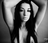 Black and White Nude with Pornstar Ann Marie Rios 9