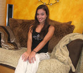 POV Blowjob and Footjob with Brunette Sandy Sweet