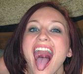 Petite Redhead Kyra Steele Giving a POV Blowjob 19