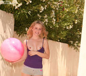 Kara outdoors gets too playful peels off her undies 7