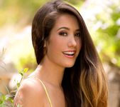 Eva Lovia Goes Topless In A Garden 4