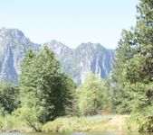 Lily poses in Yosemite Park and teases in a sexy USA bikini 13