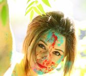 Hayden teases as she is all painted up 6
