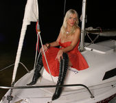 Ines at Night on boat - Ines Cudna 13