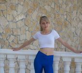 Chloe Toy Blue Leggings - Skin Tight Glamour