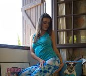 Brook Wright Blue Leggings - Skin Tight Glamour