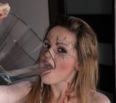 Gorgeous girl tastes her own golden piss - Wet and Pissy 4