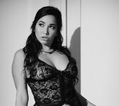 Karlee Grey is Sultry in Black & White While She Masturbates