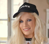 Cock Queen on Patrol - Hot Blonde Officer Action 5