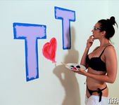 Tiffany Tyler in Painting My Initials 4