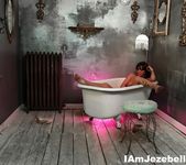 Artsy bathtub solo session with Jezebelle Bond 14