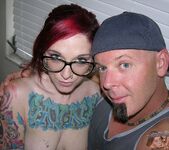 Tattooed Metalhead Babe Gives A Cock Jerking POV Handjob