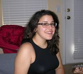 Amateur Brunette Chubby Glasses Wearing Girl 4