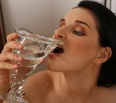 Lucia Denvile drinks her own golden piss - Wet and Pissy 16