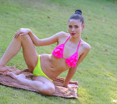 Teen Dreams - Amy Smile in bikini getting naked outdoors 5