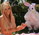 Tasha Reign gets slammed hard by the Easter Bunny in her bac 5