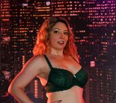 Busty blonde MILF Kiki gets nude at the night club 6