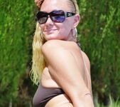Natalie K - Fingering and flashing in a public swimming pool 4
