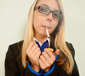 Chloe Toy Blue School Girl Smoking 8