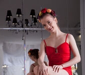 Alisabelle - Red dress in the mirrors - Stunning 18