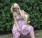 DenudeArt - Beautiful blonde babe nude in the garden 4