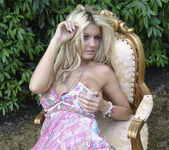 DenudeArt - Beautiful blonde babe nude in the garden 7