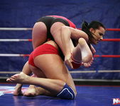 Dorina Gold & Melissa Ria - Girl on Girl - Nude Fight Club 9