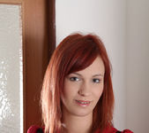 Anna Flames - redhead teen undresses and touches herself