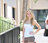 Alanna - blonde teen outdoors nudes