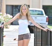 Alanna - blonde teen outdoors nudes 4