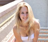 Alanna - blonde teen outdoors nudes 21