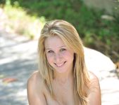 Alanna - blonde teen outdoors nudes 30