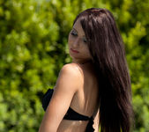 Natasha Belle strips off her bikini in an outdoor jacuzzi 12