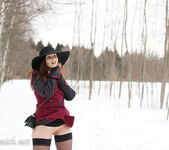 Jeny Smith - Jeny Posing outdoor wearing stockings  12