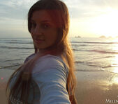 at the beach with Melena Maria Rya 4