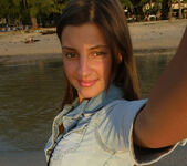 at the beach with Melena Maria Rya 5