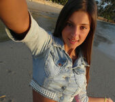 at the beach with Melena Maria Rya 8