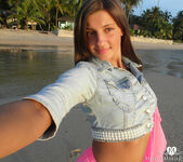 at the beach with Melena Maria Rya 12