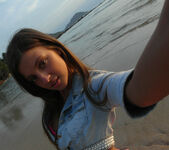 at the beach with Melena Maria Rya 13
