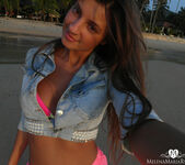 at the beach with Melena Maria Rya 15