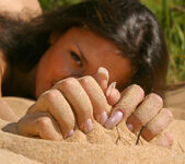 Laetitia N - Laetitia - Lying in the Sand - Stunning 18 14