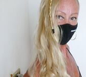 Chained and bound with fancentro mask and swimwear swag 7