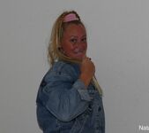 Natalie K - Posing in denim jacket 13