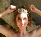 Beautiful modele Candice Demelza in erotic poses outdoor 9