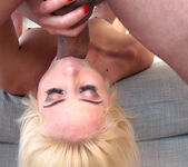 Blonde babe Amy Doux takes a messy facial` 8